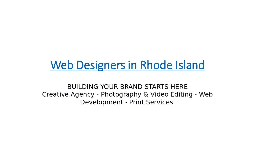 web designers in rhode island