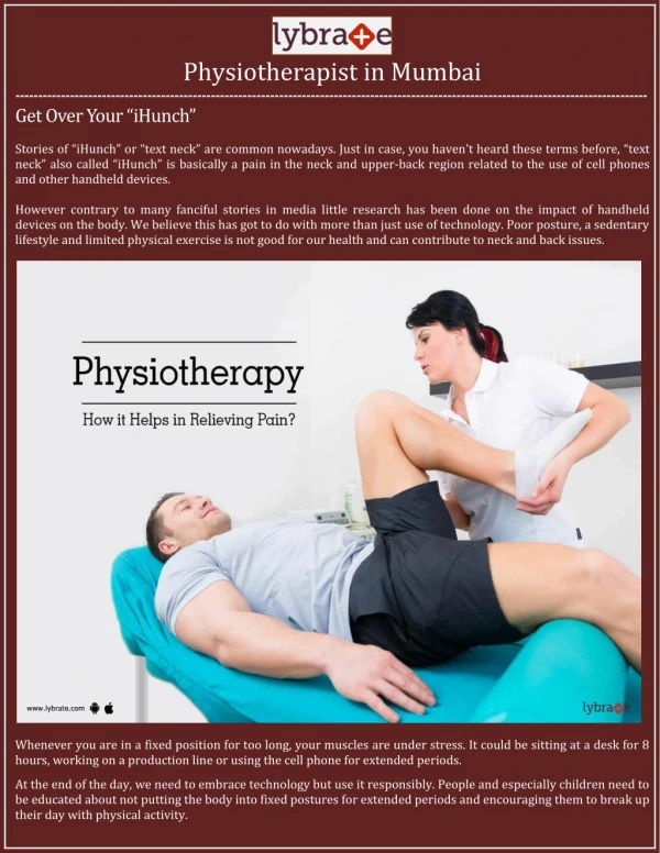 Physiotherapist in Mumbai - Lybrate