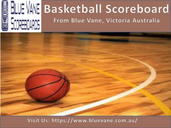 Basketball scoreboard from Blue Vane, Ringwood, Victoria