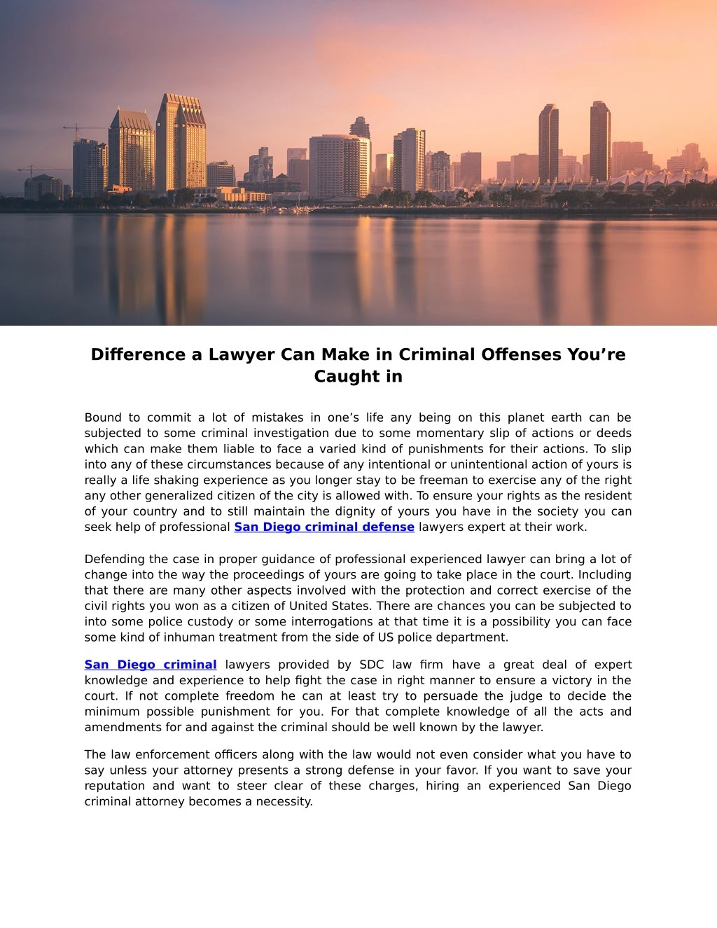 difference a lawyer can make in criminal offenses
