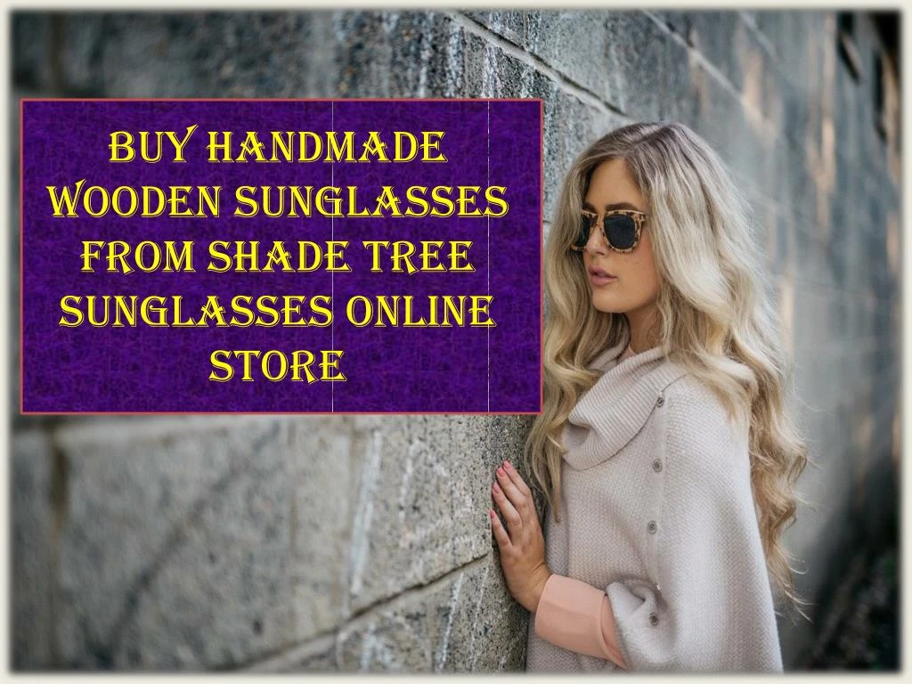 buy handmade wooden sunglasses from shade tree