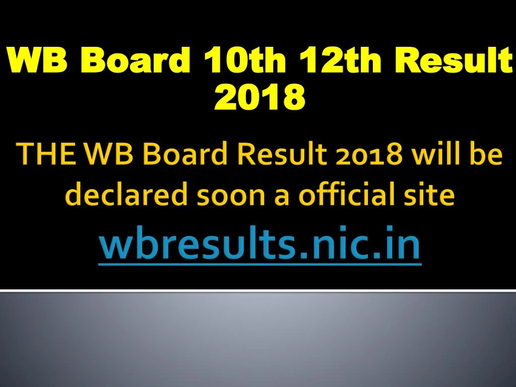 wb board 10th 12th result 2018