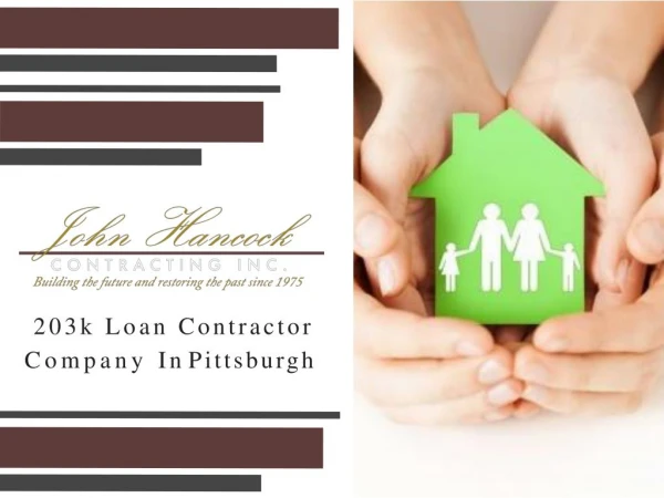 Pittsburgh 203k Loan Contractors