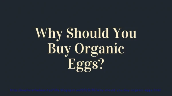 Why Should You Buy Organic Eggs?
