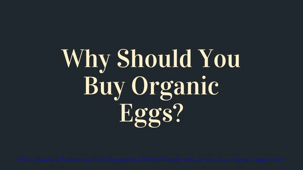 why should you buy organic eggs