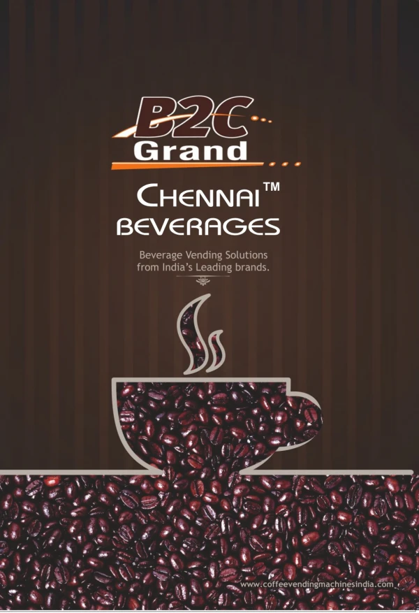 Chennai Beverages - List of Vending Machine Product and Specification