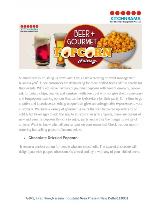 Popcorn with Beer-Enjoy Delicious and Fun Flavour Gourmet Popcorn - slide 1