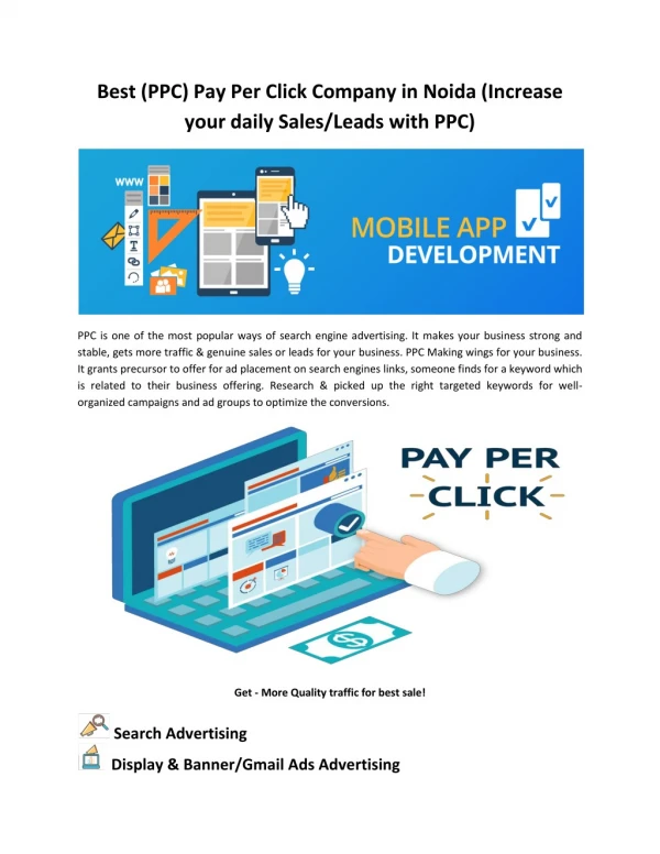 Cost effective PPC Services In India, Delhi/NCR