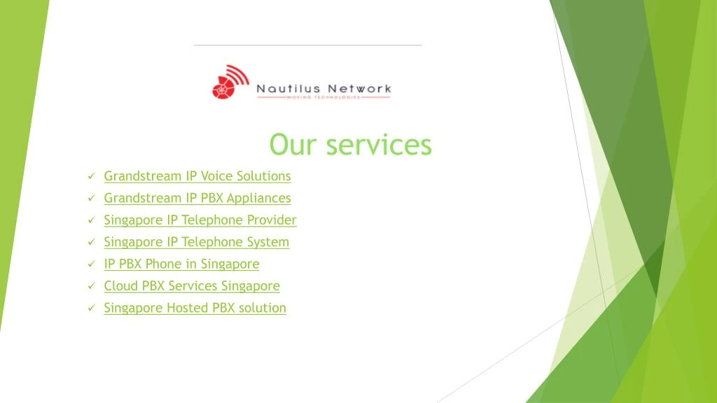 our services grandstream ip voice solutions