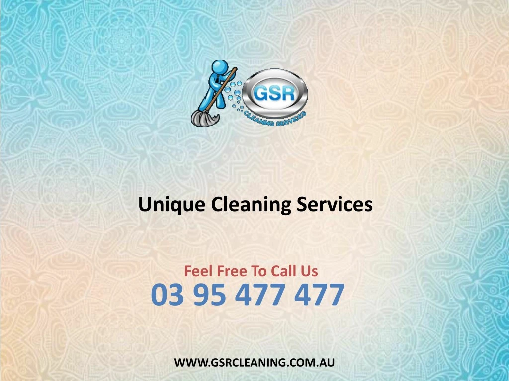 unique cleaning services