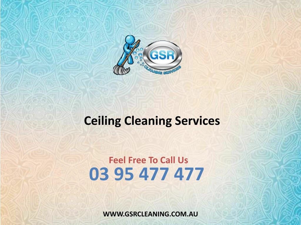 ceiling cleaning services