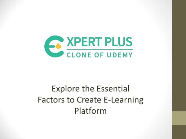 Explore the Essential Factors to Create E-Learning Platform - Udemy Clone - BSEtec