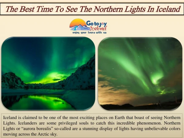 The Best Time To See The Northern Lights In Iceland