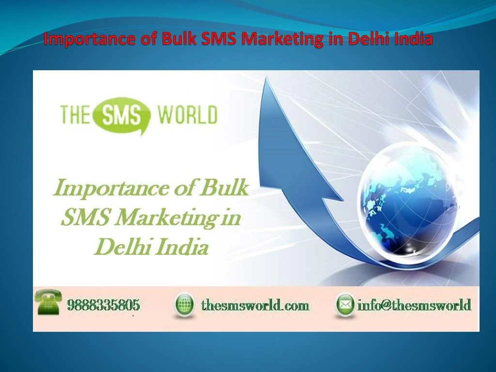 importance of bulk sms marketing in delhi india