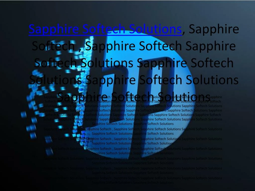 sapphire s oftech solutions sapphire softech