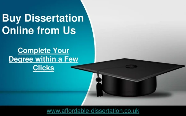 Buy Dissertation Online from Us - Complete Your Degree