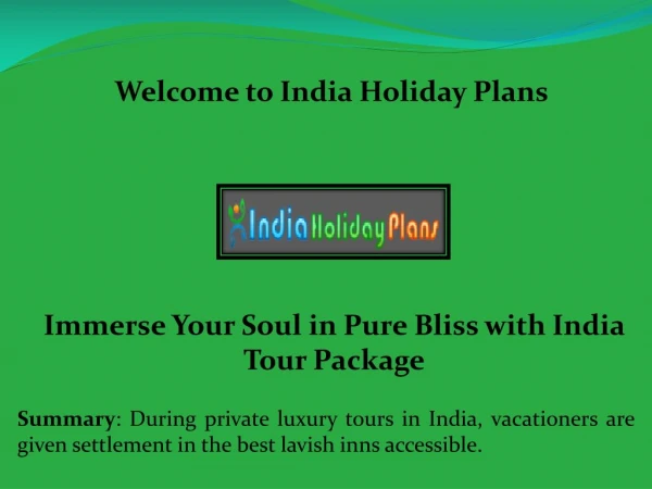 All India tour packages, luxury private tours India - indiaholidayplans