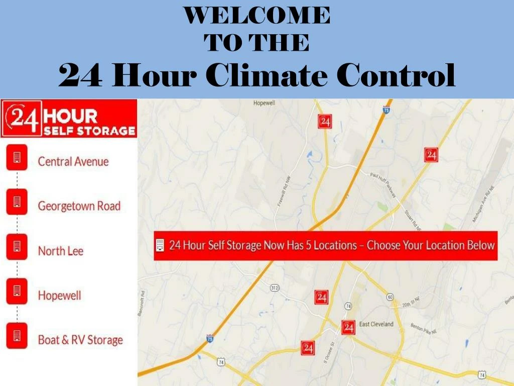 welcome to the 24 hour climate control
