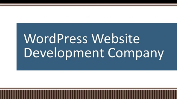 wordpress website development company