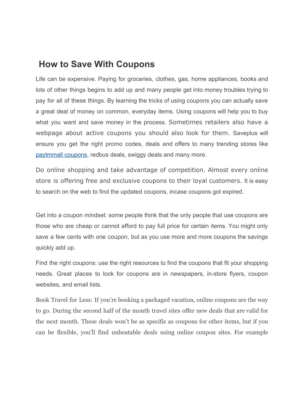 how to save with coupons
