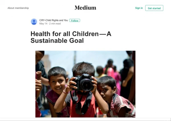 Health for all Children — A Sustainable Goal