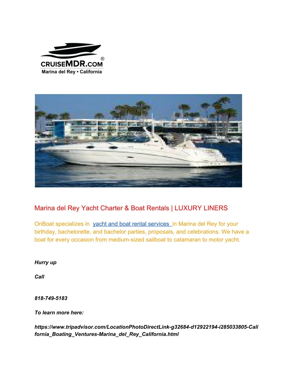 marina del rey yacht charter boat rentals luxury