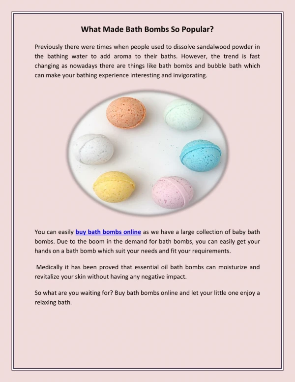 What Made Bath Bombs So Popular?