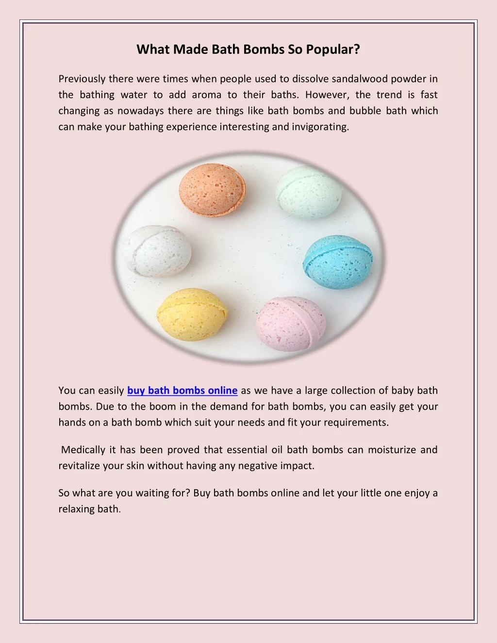 what made bath bombs so popular