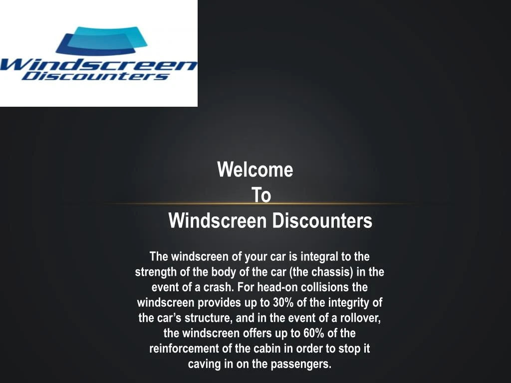 welcome to w indscreen d iscounters