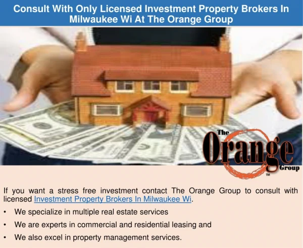 Hire The Orange Group For Value Added Services On Property Management Racine