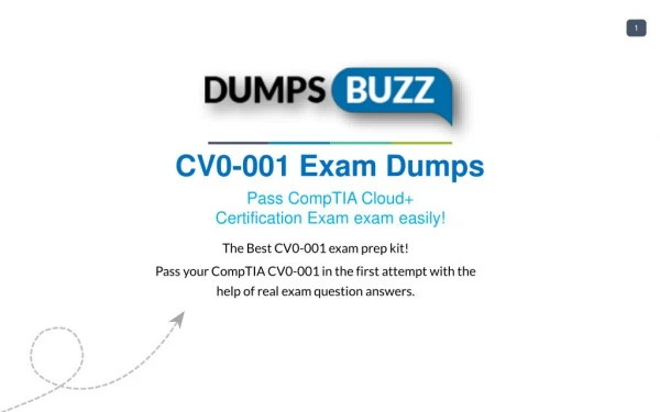 Purchase REAL CV0-001 Test VCE Exam Dumps