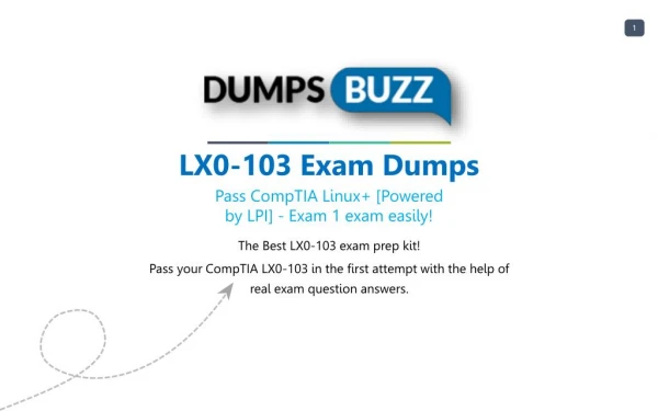 LX0-103 Test prep with real CompTIA LX0-103 test questions answers and VCE