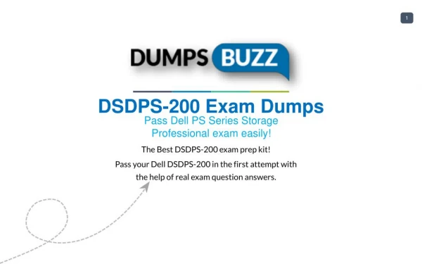 Updated DSDPS-200 VCE Training Material - All in One Solution