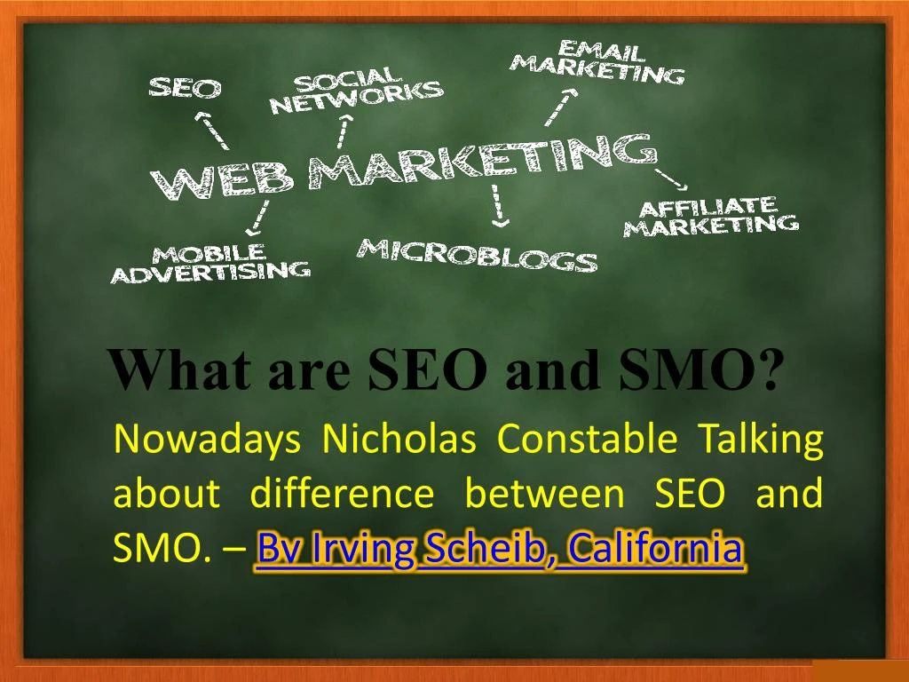 what are seo and smo