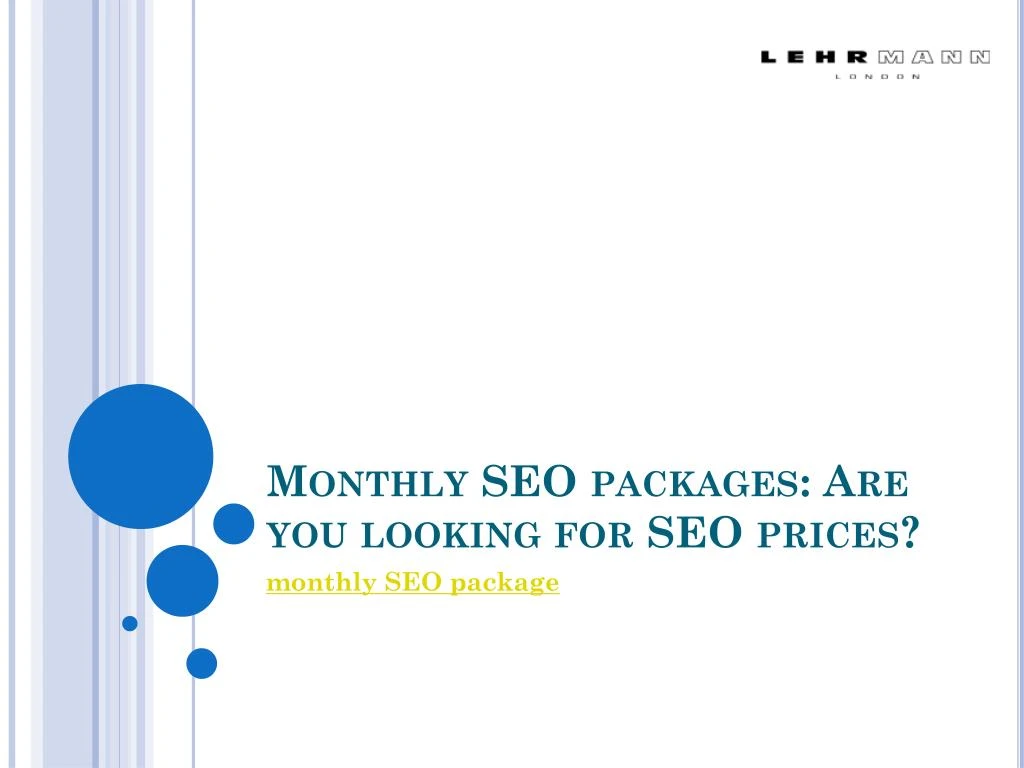 monthly seo packages are you looking for seo prices