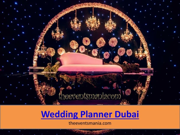 Wedding Planner Dubai