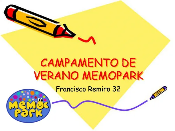 CAMPAMENTO DE VERANO MEMOPARK