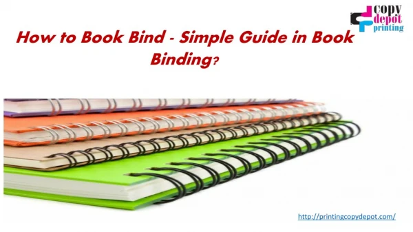 How to Book Bind - Simple Guide in Book Binding?