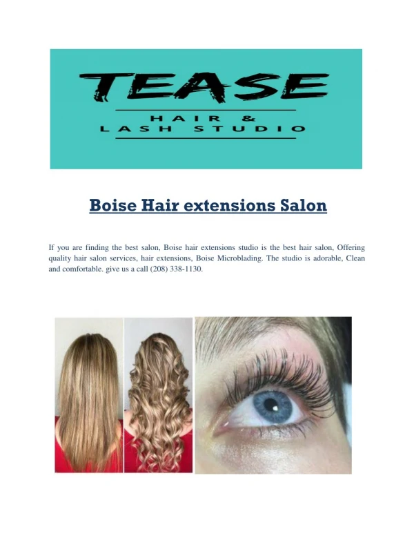 Boise Hair extensions Salon