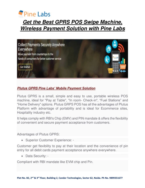 Best GPRS POS Swipe Machine, Wireless Payment Solution