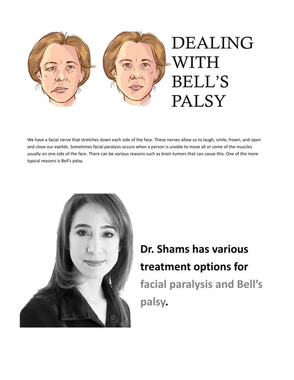 DEALING WITH BELL’S PALSY