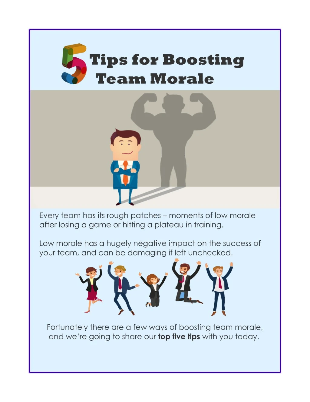 tips for boosting team morale