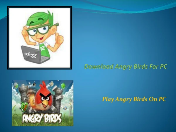 Play Angry Birds On PC