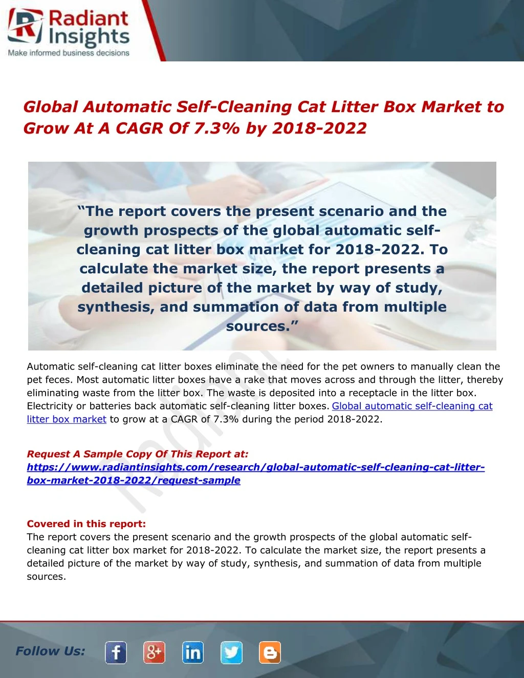 global automatic self cleaning cat litter
