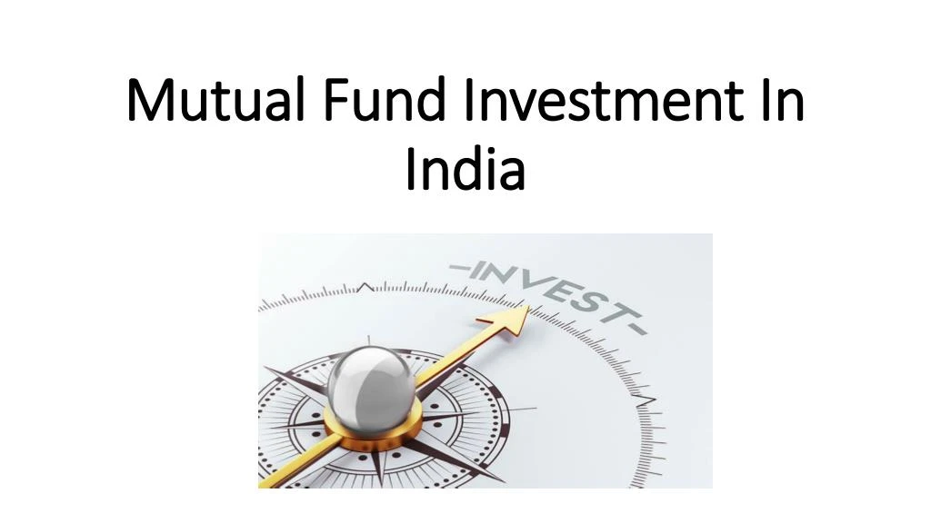 mutual fund investment in india