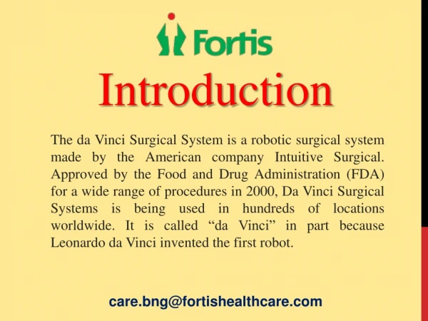 Successful Da Vinci Robotic Surgery in India