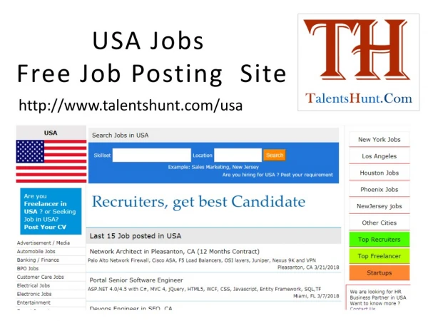Free job posting site in USA