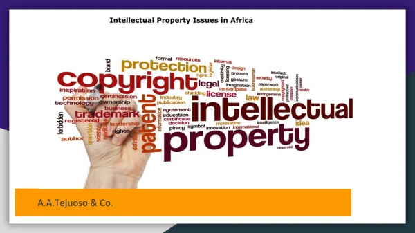 Intellectual Property Issues in Africa