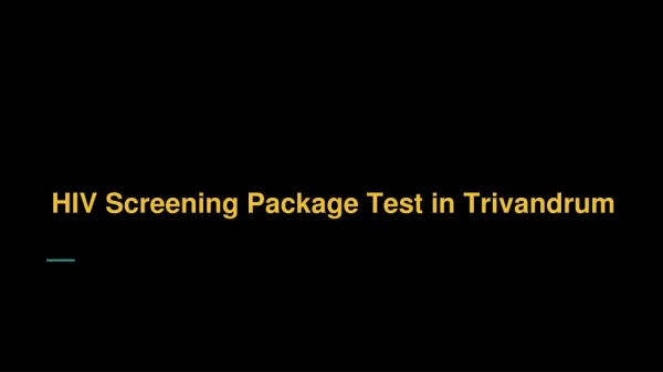 Lipid profile test in trivandrum