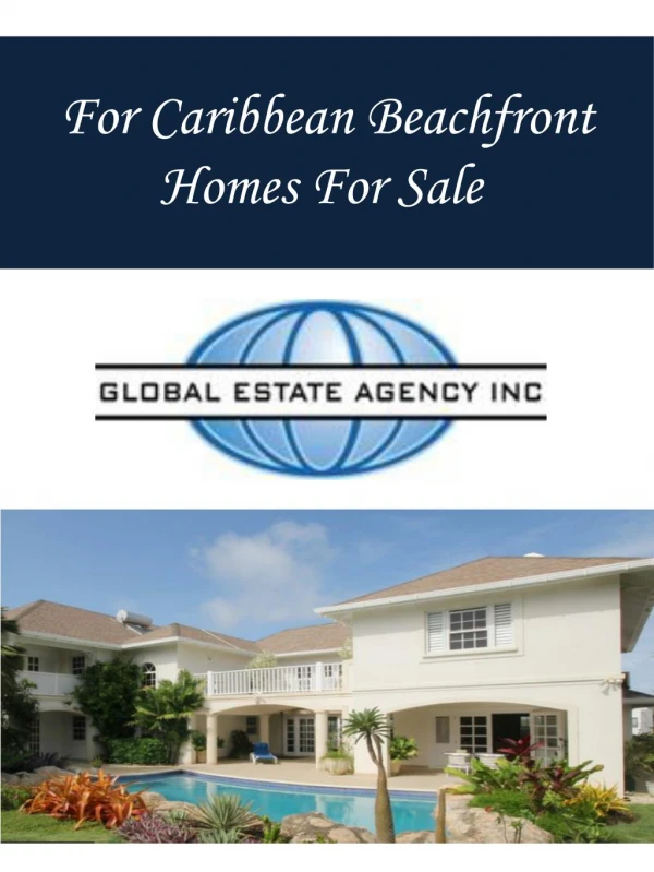 For Caribbean Beachfront Homes For Sale